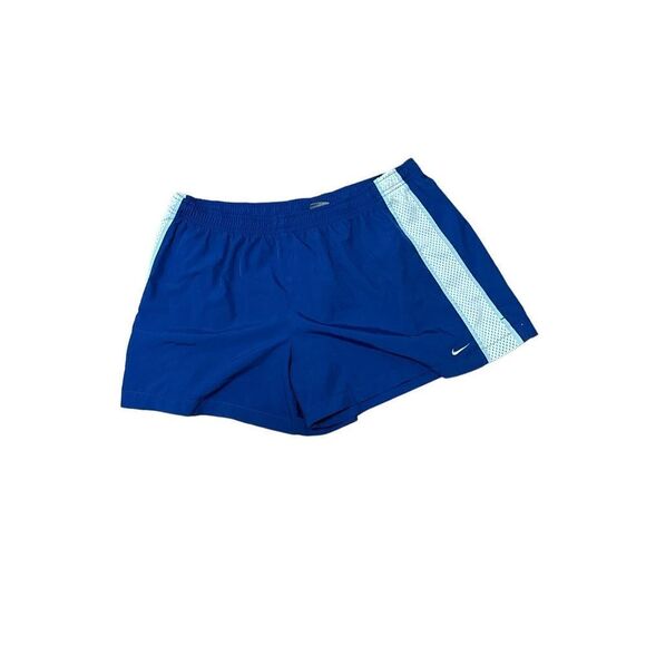 CUTE BLUE WOMEN XL(16-18) NIKE ATHLETIC SHORTS GOOD CONDITION - Picture 1 of 4